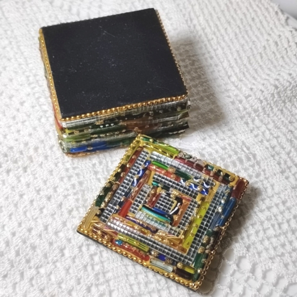 Trinket Box Handmade Beaded - Picture 3 of 7